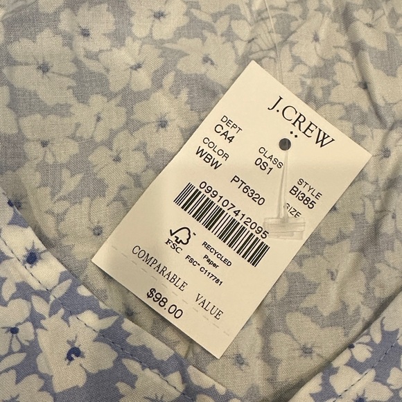 J. Crew Floral V-Neck Dress - Picture 2 of 3